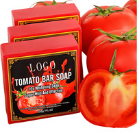 Savon solide artisanal à la tomate, aux herbes, pour le lavage et le bain, LOGO, 200g, blanchissant, pour tous types de peau, enrichi en vitamine C, vente en gros