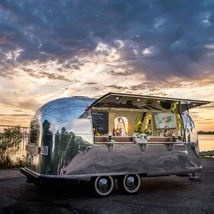 Memasak Makanan Mobile Dining Cart Mobil Makanan Jalan Truk Makanan Cepat Saji