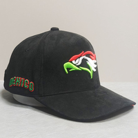 Gorra de Béisbol Estructurada de Tela de Gamuza Completa con Visera Curva, Bordado 3D, Unisex, Ajustable, Gorras de Béisbol Personalizadas a la Moda