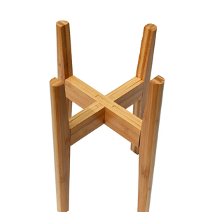 Supporto per vasi per piante regolabile supporto per vasi per fiori moderni in <span class=keywords><strong>legno</strong></span> di metà secolo per giardino interno ed esterno - Product Image 1