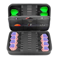 Étui de rangement pour fléchettes de grande capacité personnalisé en gros EVA cuir noir coque rigide luxe classique portable simple durable