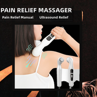 Masseur ultrasonique portatif, modes réglables, grande sonde de massage, adaptateur secteur sécurisé, relaxant musculaire complet pour le corps, utilisation à domicile