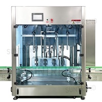 Machine de remplissage de bouteilles d'huile lubrifiante de peinture entièrement automatique de type linéaire à grande vitesse
