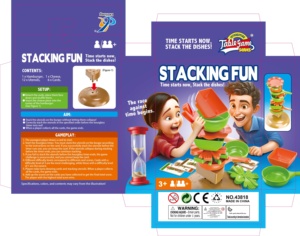 Juego de Juguetes Educativos de Plástico para Niños, Mini Juego de Mesa para Jugar a las Comiditas, Juguetes de Clasificación, Encaje y Apilamiento - Product Image 2