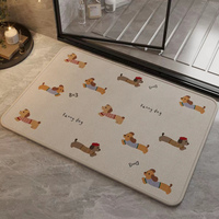 Alfombra de Baño Moderna con Diseño de Anime, Super Absorbente y Antideslizante para Ducha