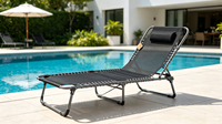 Chaise longue moderne réglable et pliable de haute qualité, multifonctionnelle, avec structure métallique résistante à l'usure, pour l'extérieur