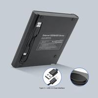 USB3.0 External Optical Drive Slim Transparent Burner & Player for Laptop & Macbook DVD/CD Drive for Desktop