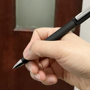 Venta al por mayor de bolígrafos promocionales con logotipo personalizado Clip grande mecanismo de giro de plástico bolígrafos de gel de cuerpo de goma con revestimiento suave - Product Image 5