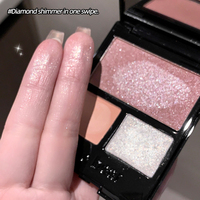 Palette de fards à paupières en cristal 3 couleurs Gege Bear, fini mat et scintillant, facile à estomper, palette de maquillage pour les yeux, idéale pour les débutants