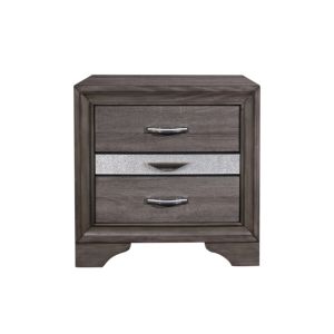 DB RYDER, mesa auxiliar moderna, mesita de noche gris brillante, Panel de madera, estilo dormitorio, sala de estar, muebles para el hogar para apartamento, Hospital - Product Image 1