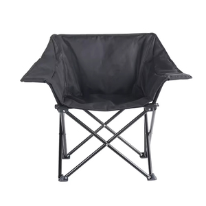 Chaise de camping moderne à cadre en aluminium avec accoudoirs, pliable, pour l'extérieur, la pêche et comme chaise lune - Product Image 1