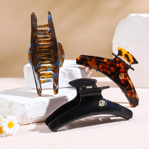 French Style Acetate Hair <b>Clip</b> 13 Cm Leopard Print Gripper For Women Daily Use - Product Image 3