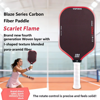 Raquette de pickleball d'entraînement de qualité tournoi, épaisseur 16 mm, noyau PP+EVA, tressage en chevrons I-Grain mélangé en para-aramide T700