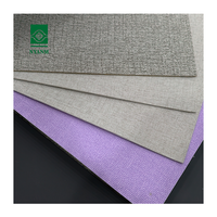Tissu résistant à l'eau et aux taches, cuir synthétique PVC à grain texturé avec support tricoté pour ameublement, chaises, canapés, bagages