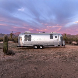 <span class=keywords><strong>Caravana</strong></span> de aluminio para viajes (tipo camper), una celebración del diseño estadounidense de 28 pies con una puerta trasera. - Product Image 6