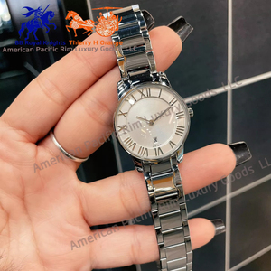 Montre-bracelet mécanique automatique, chiffres romains, cadran en nacre, cristal saphir, bracelet en acier inoxydable - Product Image 3