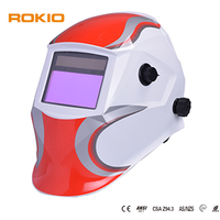 Casque de soudage à assombrissement automatique léger, alimenté par énergie solaire et batterie au lithium, classe optique 1/1/1/2, logo personnalisé, garantie 1 an