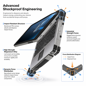 Ordinateur portable robuste à grand écran de 17,3 pouces, Intel Core i9 i7 13e génération, ordinateur industriel avec GPU dédié, lisible en plein soleil, ordinateur portable d'extérieur - Product Image 6
