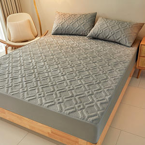 Tamaño Queen personalizado impermeable cama cubierta <span class=keywords><strong>de</strong></span> polvo estilo liso Protector <span class=keywords><strong>de</strong></span> colchón con aislamiento <span class=keywords><strong>de</strong></span> <span class=keywords><strong>orina</strong></span> para uso doméstico Protector al por mayor - Product Image 6