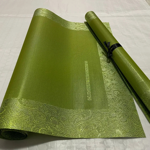 Ultimo Design Svizzero 2 Pezzi/Confezione Copricapo Nigeriano Heatie Borgogna Aso-oke Gele Sego - Product Image 6