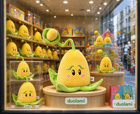 Peluche personnalisée en forme de maïs jaune, jouet en peluche de dessin animé, figurine en peluche pour cadeau de jeu, OEM ODM
