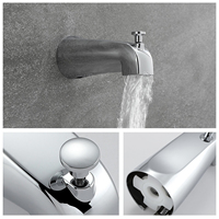 Juego de mezclador de ducha montado en la pared, grifo de ducha de baño, gran oferta americana