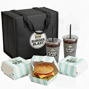 กล่องเบอร์เกอร์ฮอทดอกพับได้พิมพ์ลายตามสั่ง |   บรรจุภัณฑ์กระดาษแข็งสำหรับอาหารแบบนำกลับสำหรับร้านอาหารฟาสต์ฟู้ด - Product Image 6