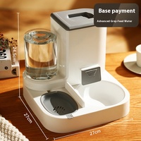 Vente en Gros en Usine Distributeur Automatique 2 en 1 de Nourriture et d'Eau par Gravité pour Animaux Domestiques, Gamelles pour Chiens et Chats, Fontaine à Boire