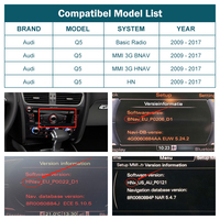 Décodeur d'interface multimédia sans fil Android Auto Apple CarPlay pour Audi Q5 (2009 - 2017) avec système MMI 3G / MMI 3G +
