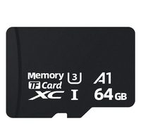 Tarjeta TF de Gran Capacidad de 64 GB, Alta Resistencia, UHS I Clase 10 V30, Lectura de 85 MB/s, Escritura de 40 MB/s, Tarjeta de Grabación de Video 4K, GPS