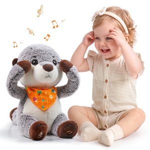 Tumama Lontre Interattiva Animata Peek-A-Boo per Bambini, Giocattolo di Peluche Elettrico che Canta e Registra - Product Image 1