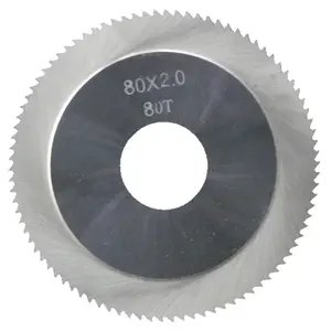 TOOLON Lâmina de serra circular de carboneto sólido 80 mm personalizada 80 dentes Din1837A serra de corte para madeira e aço ranhuras