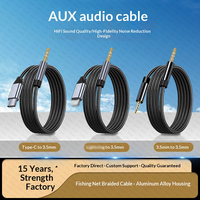 Cable de Audio de 0.5M 1M 1.5M 2M 3M, Cable Auxiliar de 3.5 mm Macho a Macho para Teléfono, Auriculares, Coche, MP3, Altavoz, Ordenador
