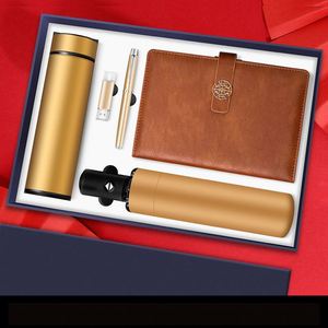Hot Sale Men's Corporate Gift <b>Set</b> for Graduation Christmas Chinese New Year Featuring Thermos Cup Metal Pen <b>Notebook</b> Gift Box - Product Image 1