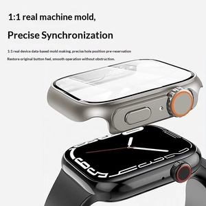 Étui Upro Ultra Look pour Apple Watch 10 9 8 7 6 SE 45 mm 41 mm 44 mm 40 mm, protection intégrale en PC avec protection d'écran en verre - Product Image 4