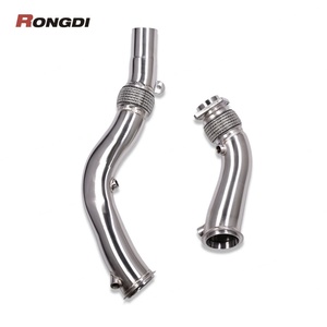 Tubo de Escape Rongdi (Acero Inoxidable 304) para F80 M3/F82 M4/S55 - Product Image 1