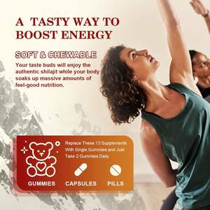 Gomitas Shilajit con <span class=keywords><strong>Ashwagandha</strong></span>, musgo del mar de Irlanda, aceite de semilla negra, ginseng, cúrcuma y miel para aumentar la energía y el apoyo inmunológico - Product Image 6