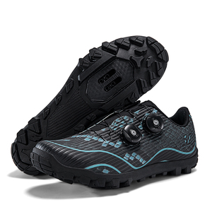 <span class=keywords><strong>Chaussures</strong></span> de VTT tout-terrain à texture serpent, avec double boucle rotative, pour le cyclisme sur gravier, avec emplacements pour clips - Product Image 6