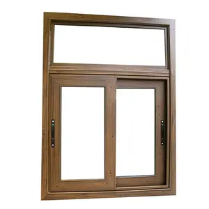 Ventanas de aluminio a la moda, 3 vías, Interior curvo, Triple francés, barato, para oficina, ventana de recepción de vidrio deslizante