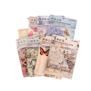30 pz/pacco fai da te materiale carta Bouquet-come <span class=keywords><strong>serie</strong></span> <span class=keywords><strong>d</strong></span>'<span class=keywords><strong>amore</strong></span> per la decorazione di Journal Retro artistico Base di carta 8 modelli di foglie sciolte - Product Image 4