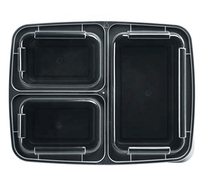 Bữa ăn Prep 3 ngăn Hộp Ăn Trưa 20 gói container thực phẩm lưu trữ Bento Box container với nắp - Product Image 1