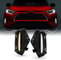 Feux antibrouillard OVOVS, clignotants, feux de jour à LED pour pare-chocs de voiture pour Toyota Rav4 2019-2023