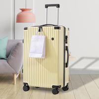 Ensemble de bagages de voyage en aluminium et fermeture éclair, 3 pièces, valise à roulettes en ABS PC, sac de voyage convertible, ensemble de bagages pour vêtements