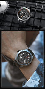 Reloj de Cuarzo Impermeable de Moda para Hombre, Esfera Grande, Reloj de Pulsera Informal de Negocios - Product Image 2