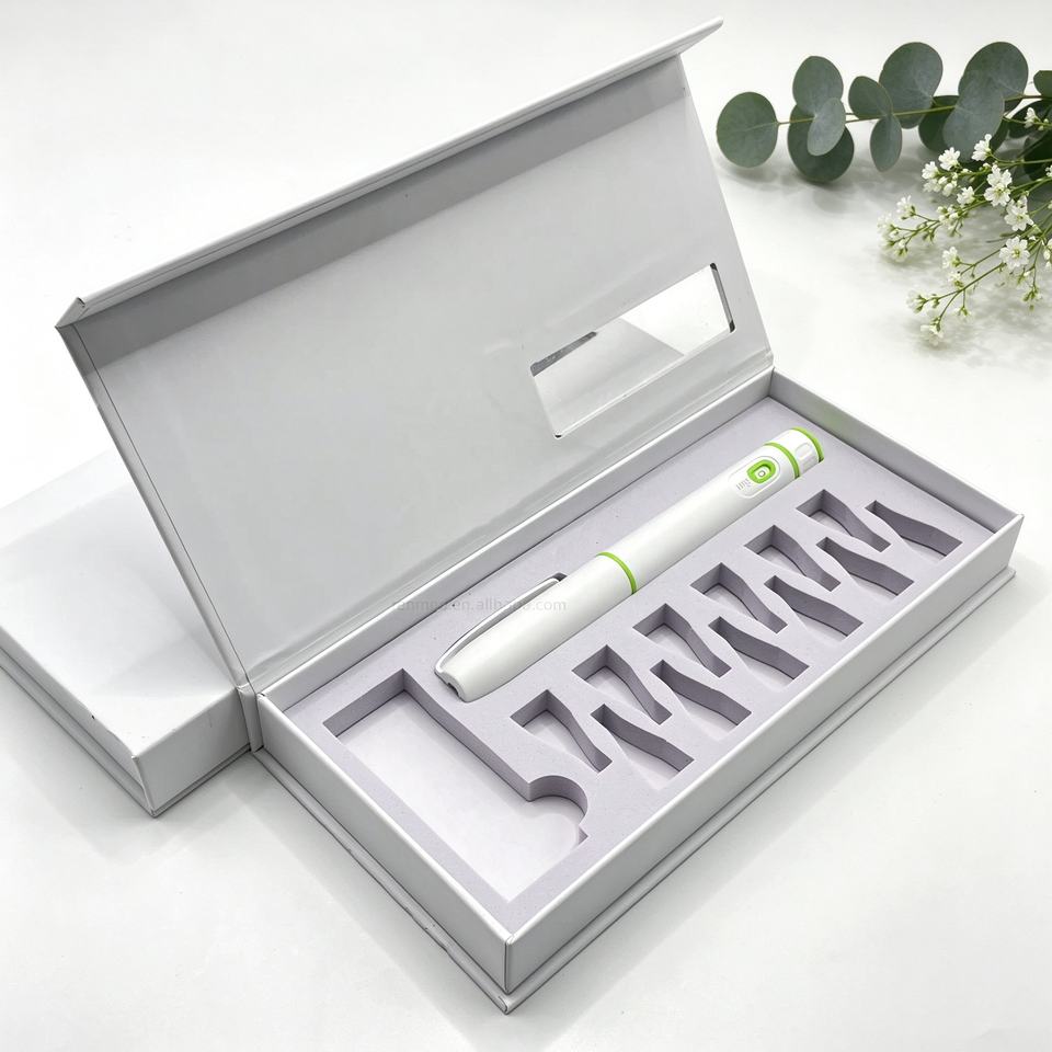 Custom Pen Injector Pump Magnetic Gift Box Recyclable Rigid Paper Box ...