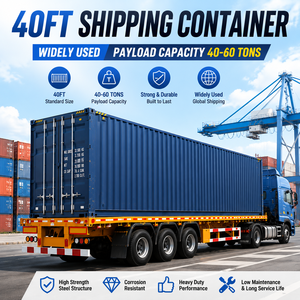 Semi-remorque plateau de haute qualité à 3 essieux et 40 pieds, avec pneus doubles de 40 tonnes, pour le transport logistique de conteneurs de 40 pieds - Product Image 3