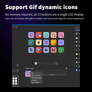 Pro Creator boong Macro 15 phím với các biểu tượng hoạt hình | thiết kế kim loại | ổn định và bền | nhà sản xuất trực tiếp - Product Image 2
