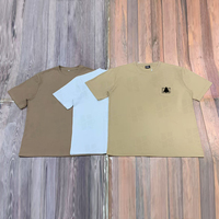 Nueva Llegada: Camiseta Oversize de Algodón 100% con Bordado Plano Personalizado, de Gran Gramaje, para Hombre, Estilo Boxy, Corta, para Correr y Entrenar