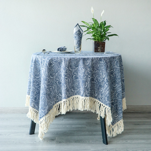 Exquisite Home Textile Leinen Baumwolle Stoff Küchentisch Set Enthält fünf Produkte Bedruckte Tischdecke Geschirr tücher Gewebte Schürze - Product Image 2