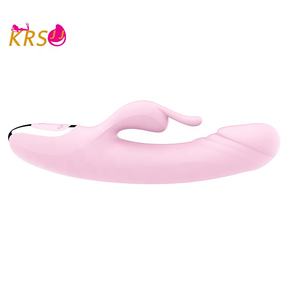 KRSJJ Silikon ABS Tahan Air Motor Ganda 12-frekuensi Simulasi Getaran Penis Bersertifikat Mainan Seks Vagina Vibrator Wanita - Product Image 5